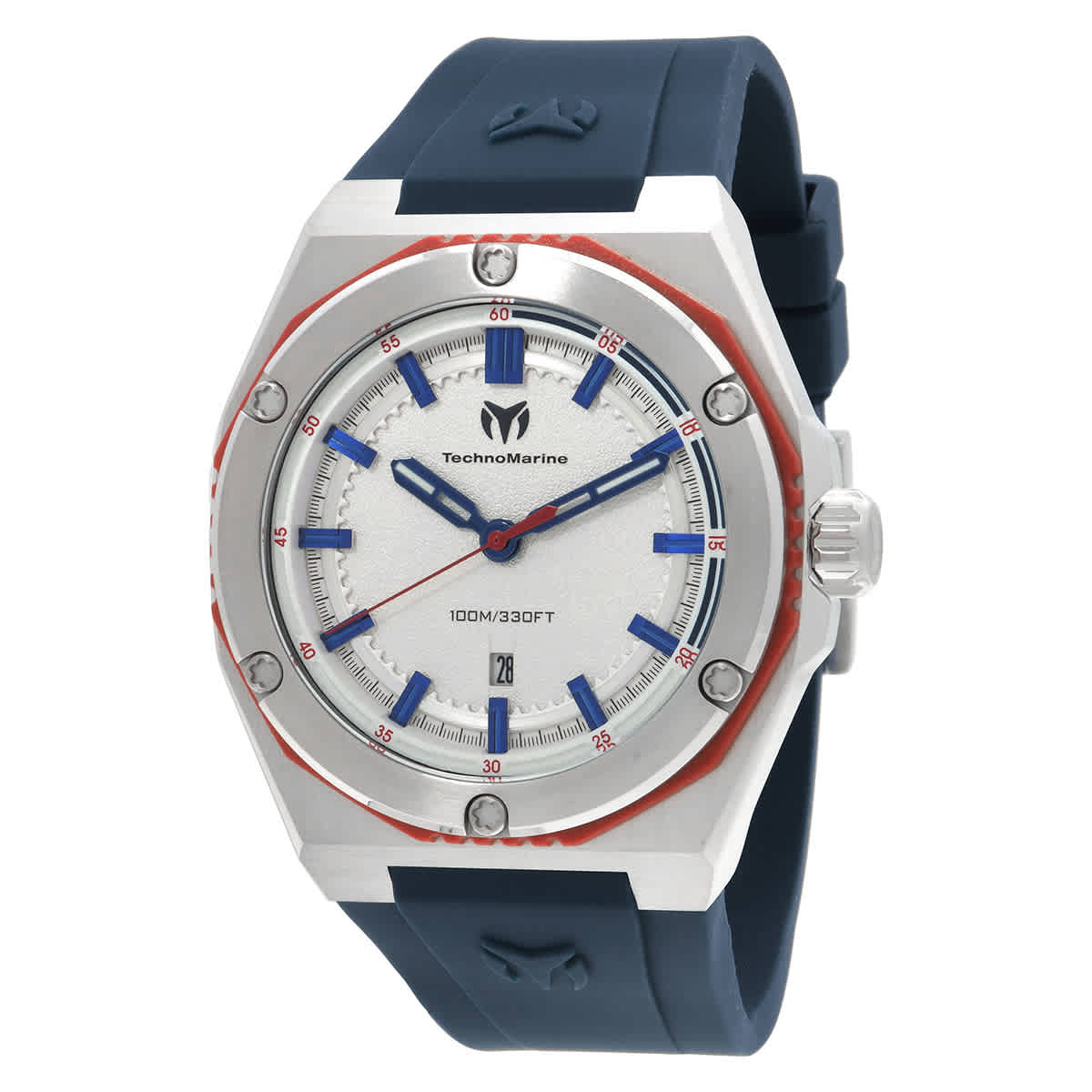 Technomarine Coral Quartz Silver Dial Mens Watch TM-416091 110$