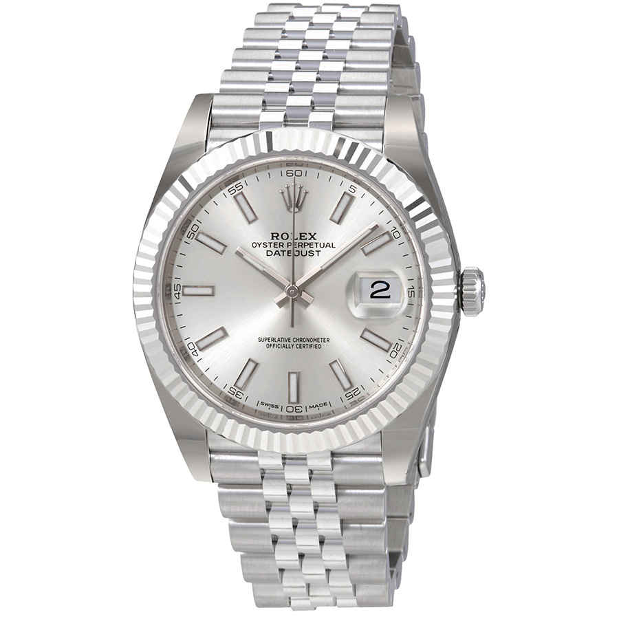 Rolex Oyster Perpetual Datejust Silver Dial Automatic Mens Watch 126334SSJ