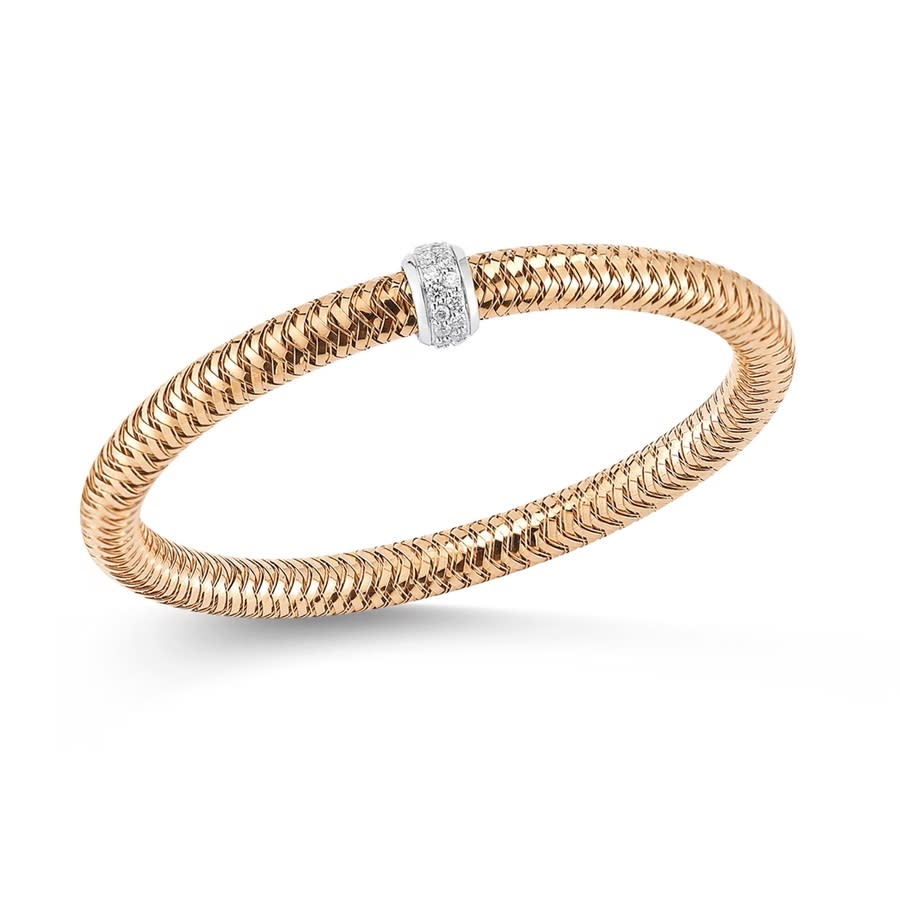Roberto Coin 18K Rose Gold 022 Diamond Primavera Bracelet - 557183Ahbax0 3800$