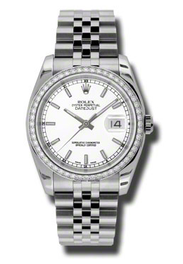 Rolex Oyster Perpetual Datejust 36 White Dial Stainless Steel Jubilee Bracelet Automatic Mens Watch 116244WSJ Rolex Oyster Perpetual Datejust 36 White Dial Stainless Steel Jubilee Bracelet Automatic Mens Watch 116244WSJ