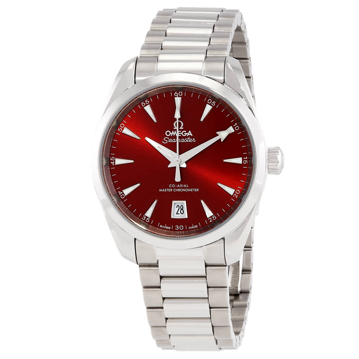 Omega Seamaster Aqua Terra Automatic Chronometer Red Dial Unisex Watch 22010382013003 5725$