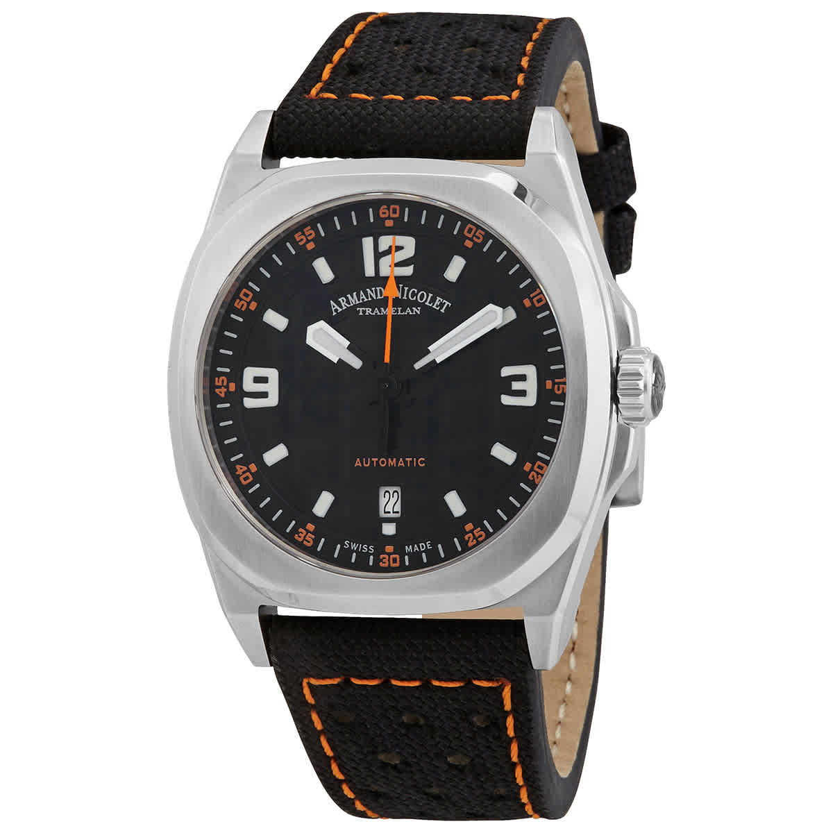 Armand Nicolet JH9 Automatic Black Dial Mens Watch A660HAA-NO-P0668NO8
