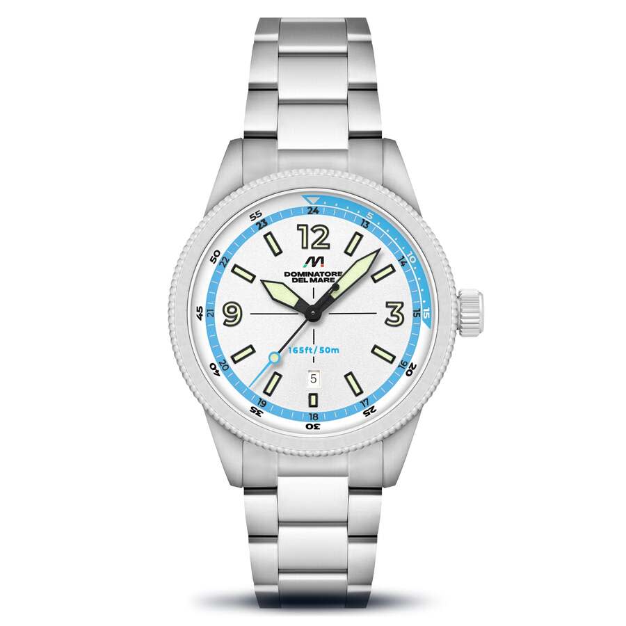 Dominatore Del Mare Aviatore Quartz White Dial Mens Watch DD-8021-66