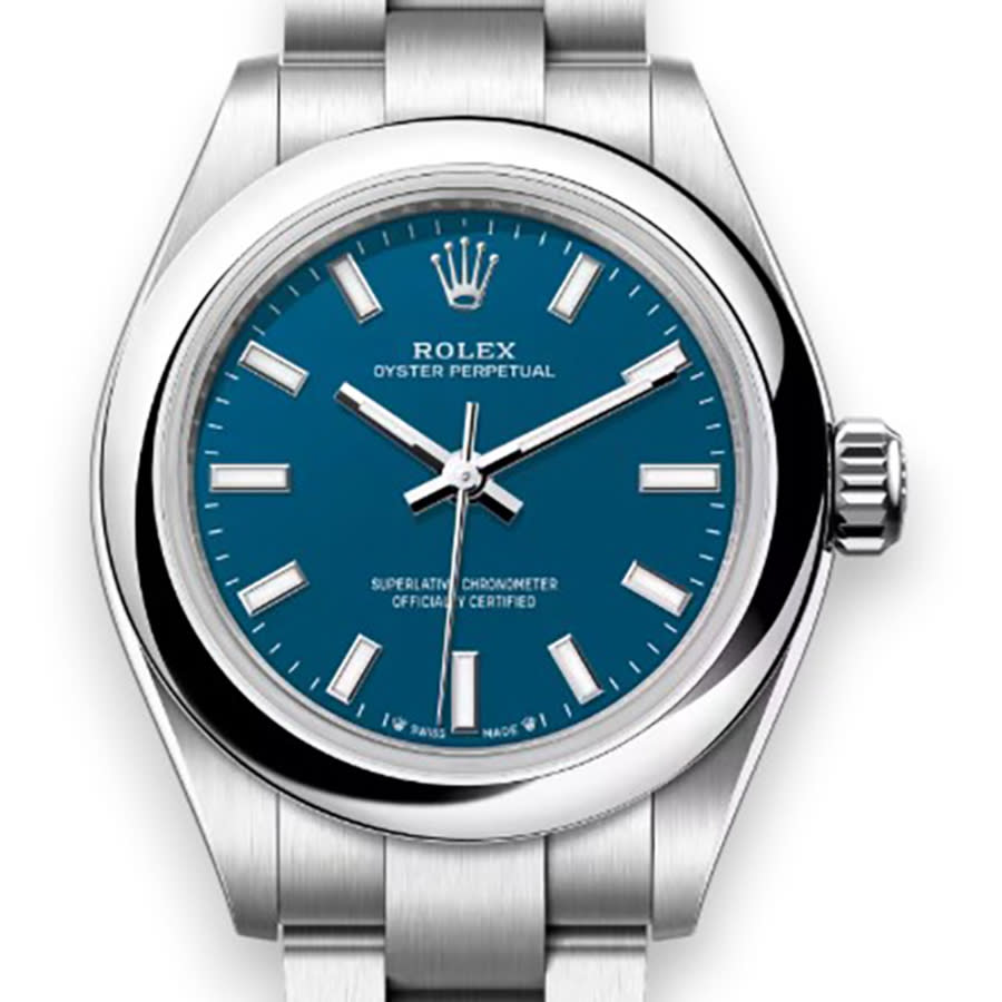 Rolex Oyster Perpetual Automatic Chronometer Blue Dial Ladies Watch M2762000011