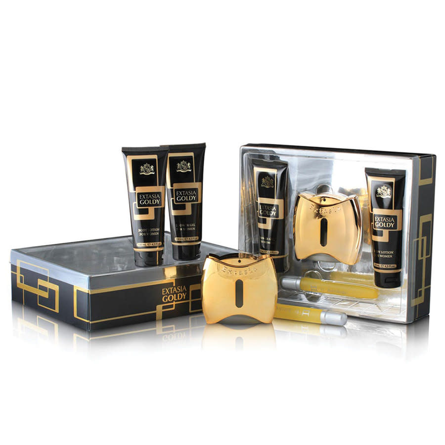 New Brand Ladies Extasia Goldy Gift Set Fragrances 5425017734888 15$