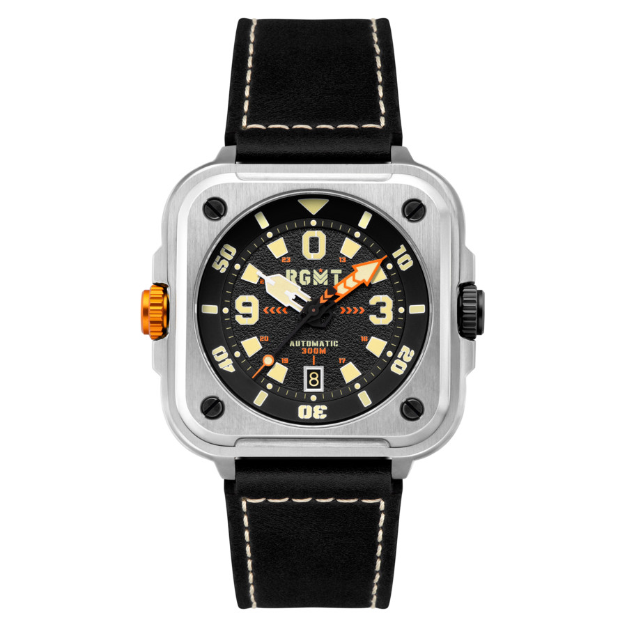 RGMT Pershing Automatic Black Dial Mens Watch RG-8066-01