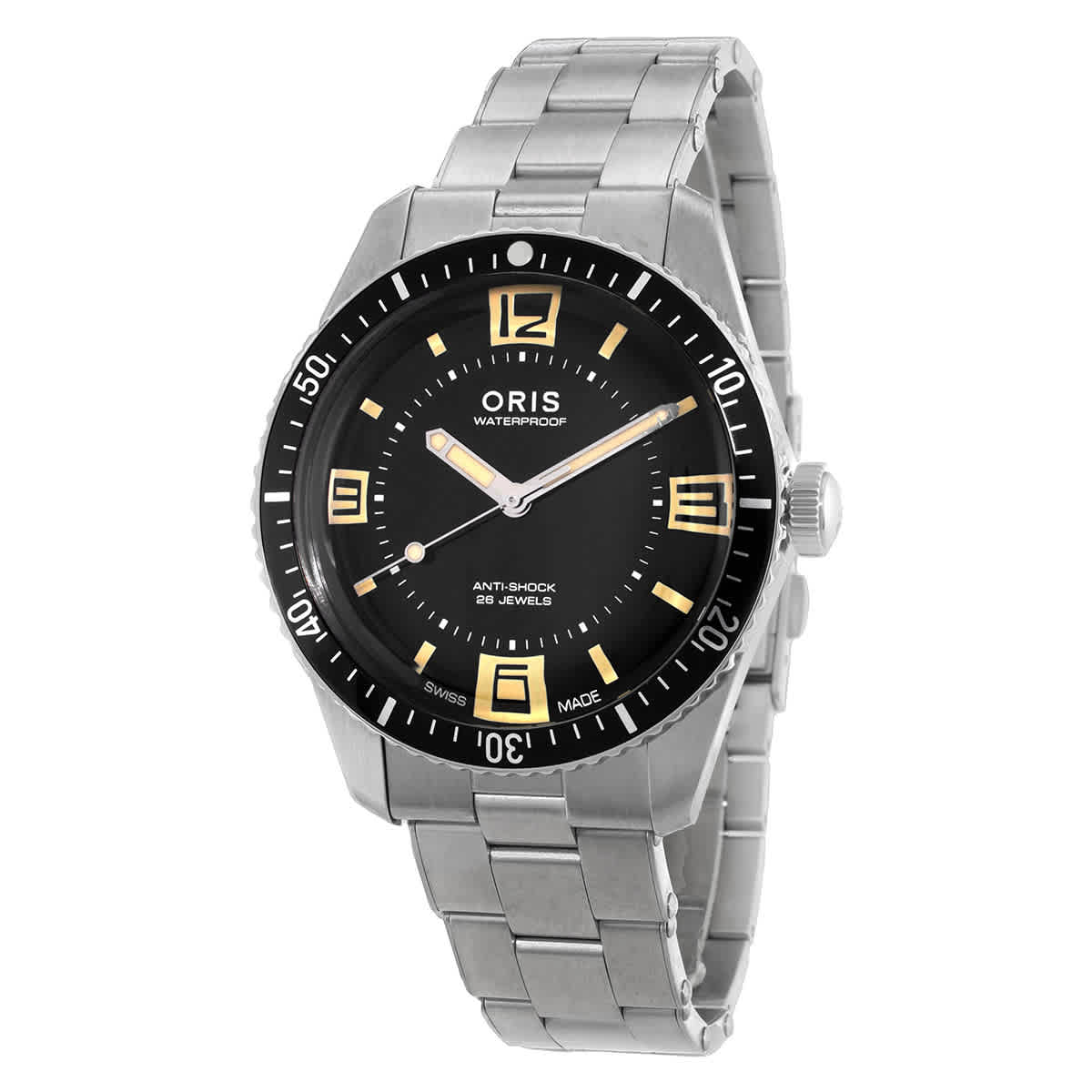 Oris Divers 60th Anniversary Edition Automatic Black Dial Watch 01 733 7772 4034-SET 2050$
