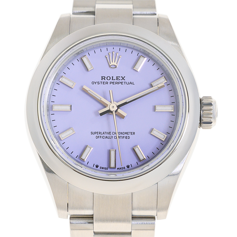 Rolex Oyster Perpetual Automatic Chronometer Purple Dial Ladies Watch M2762000008