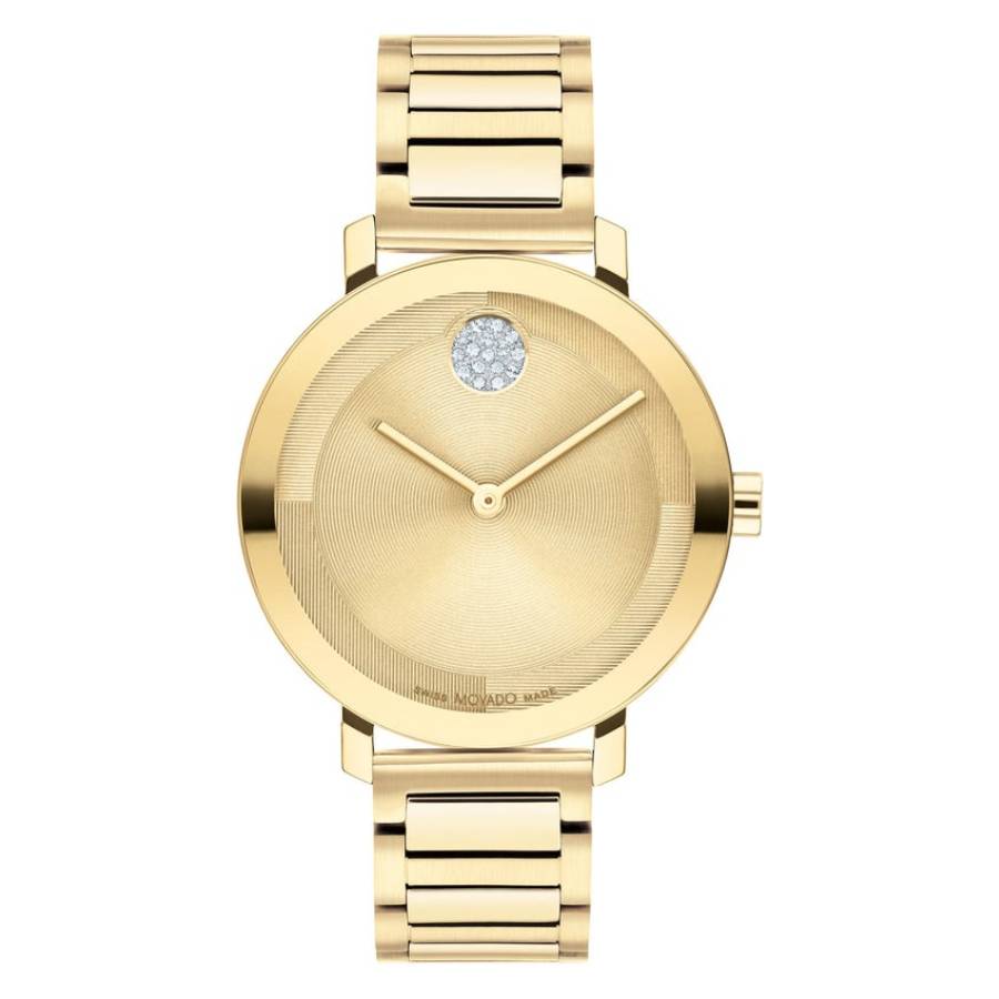 Movado Bold Evolution 20 Quartz Gold Dial Ladies Watch 3601106 550$