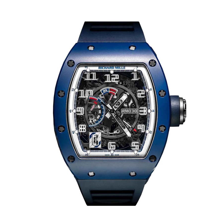 Richard Mille 030 Automatic Blue Dial Mens Watch 030