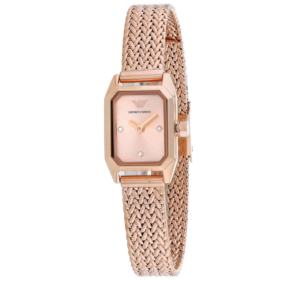 Emporio Armani Gioia Quartz Rose Dial Ladies Watch AR11345 215$