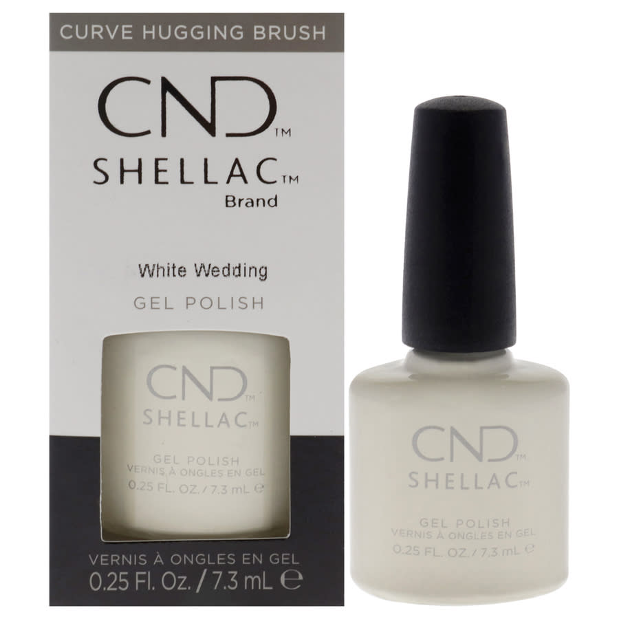 CND Ladies Shellac Nail Polish 025 oz White Wedding Nails 639370927800 20$