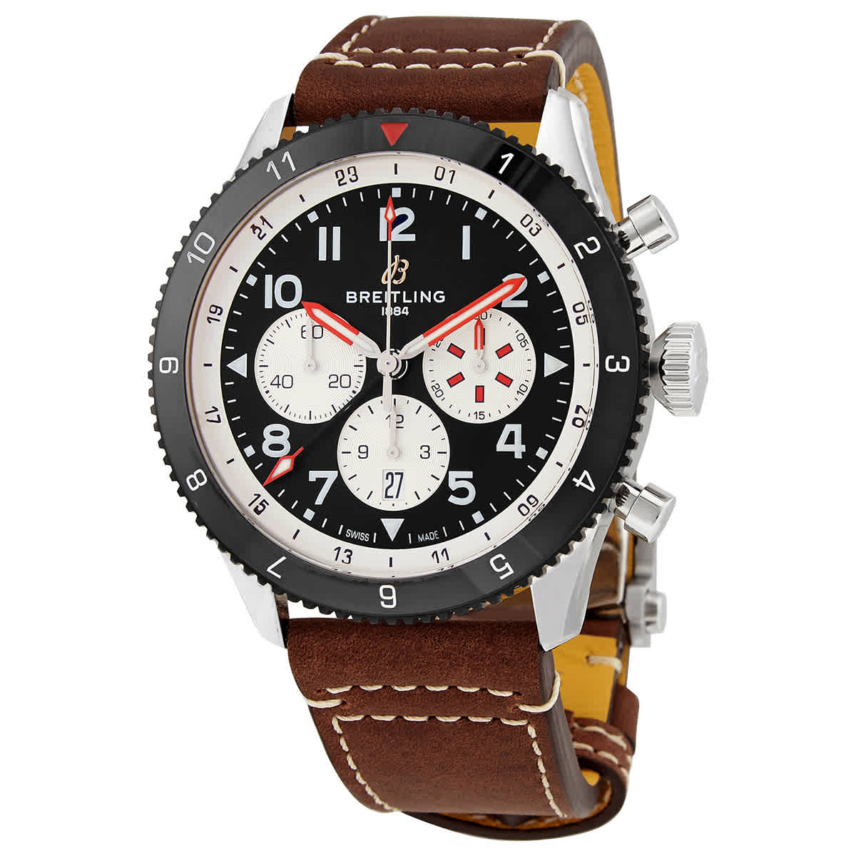Breitling Super AVI Chronograph Automatic Chronometer Black Dial Mens Watch YB04451A1B1X1 Breitling Super AVI Chronograph Automatic Chronometer Black Dial Mens Watch YB04451A1B1X1