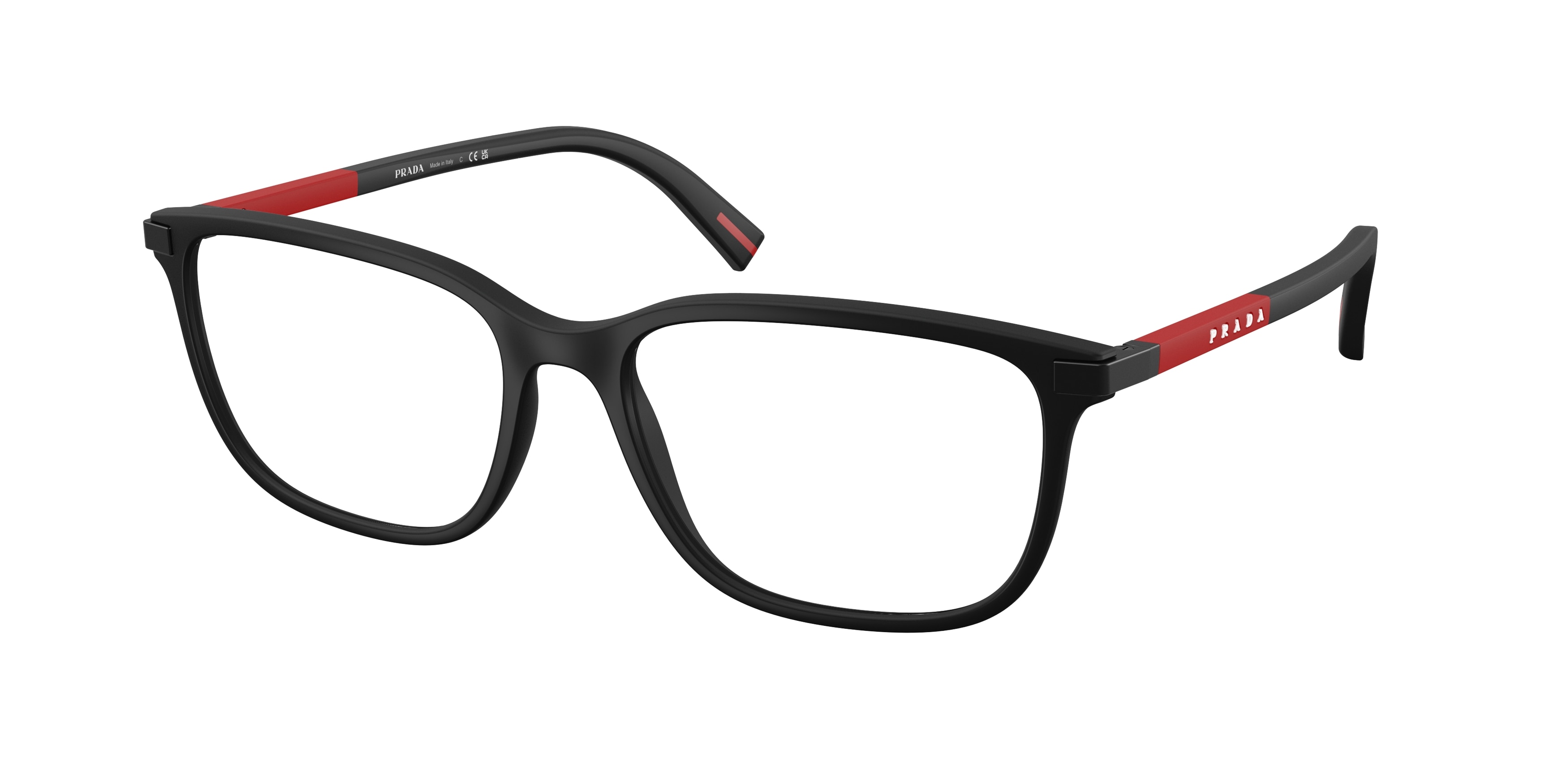 Prada Linea Rossa Demo Square Mens Eyeglasses PS 02RV DG01O1 54