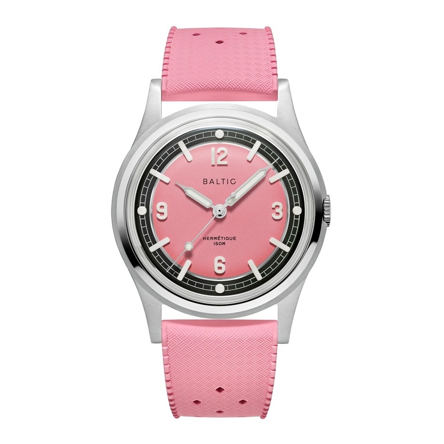 Baltic Hermetique Automatic Pink Dial Unisex Watch HermPink