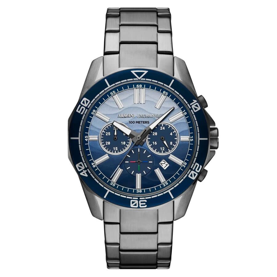 Armani Exchange Spencer Chronograph Quartz Blue Dial Mens Watch AX1967 147$