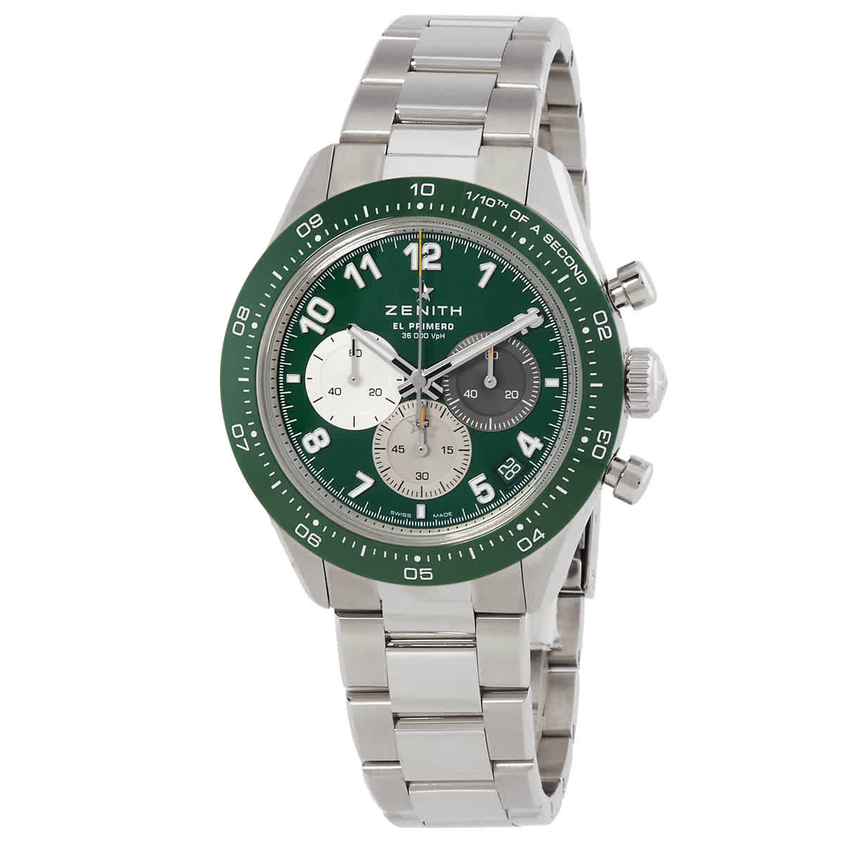 Zenith Chronomaster Aaron Rodgers Edition Automatic Green Dial Mens Watch 033117360056M3100 10500$