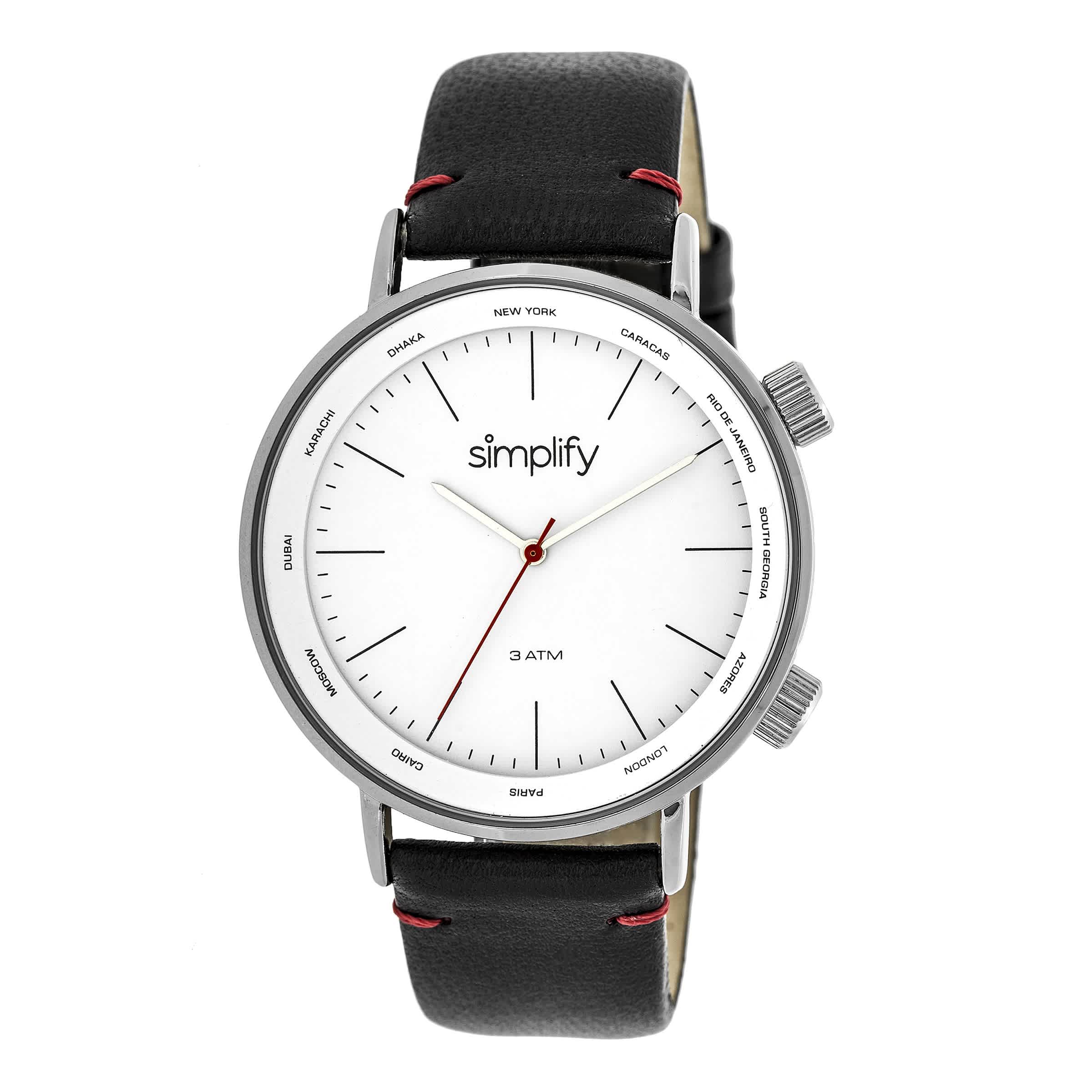 Simplify The 3300 White Dial Watch SIM3301 70$