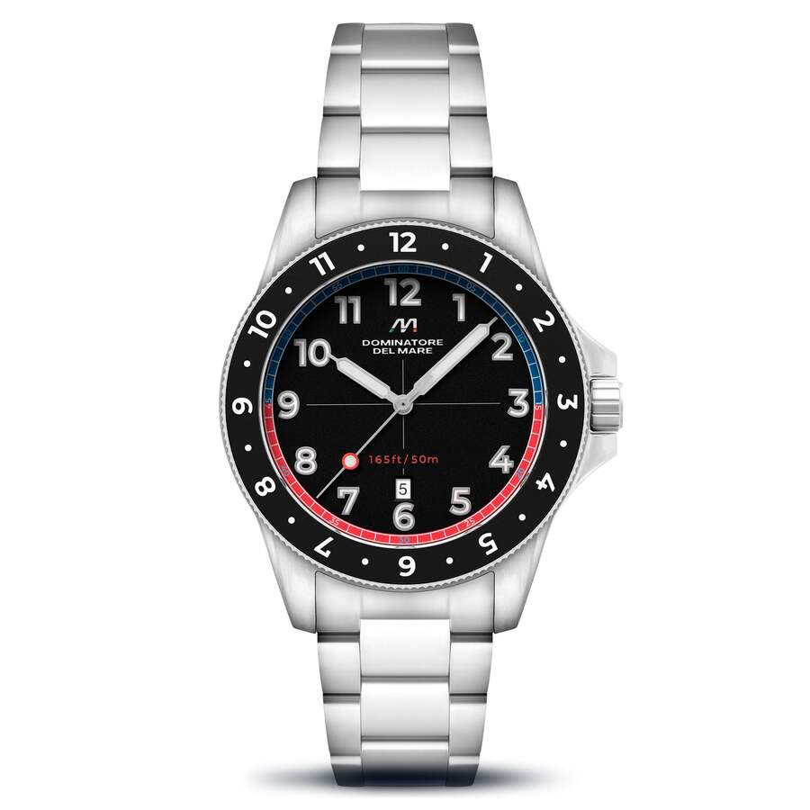 Dominatore Del Mare Bandiera Quartz Black Dial Mens Watch DD-8020-55 71$