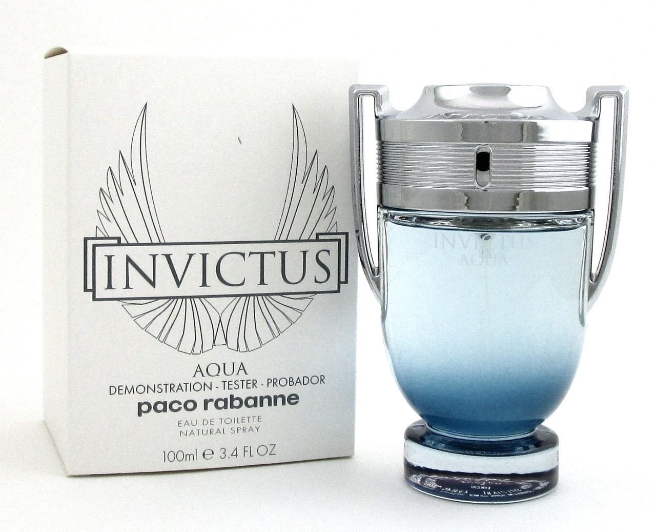 Paco Rabanne Mens Invictus Aqua EDT Spray 34 oz Tester Fragrances 3349668563234 90$