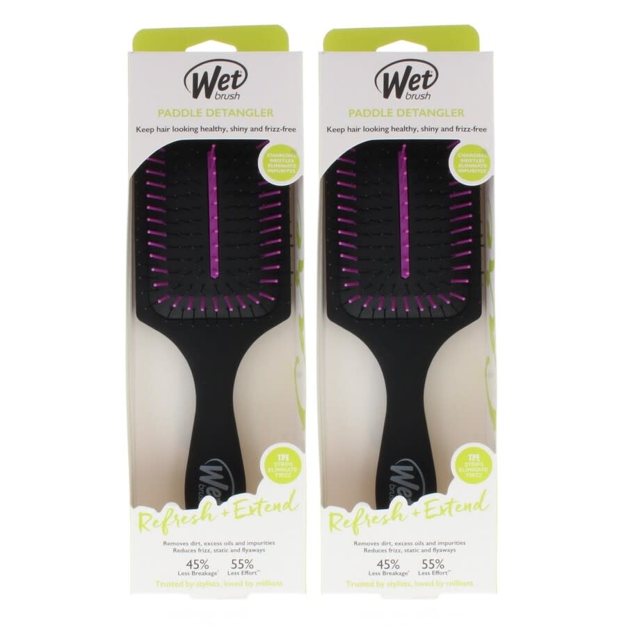 Wet Brush Paddle Detangler Refresh Extend Black Hair Care 810390037759 20$