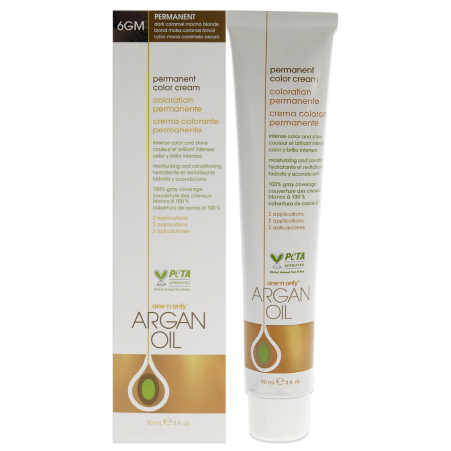 One n Only Argan Oil Permanent Color Cream 3 oz 6GM Dark Caramel Mocha Blonde Hair Care 840061001550 13$