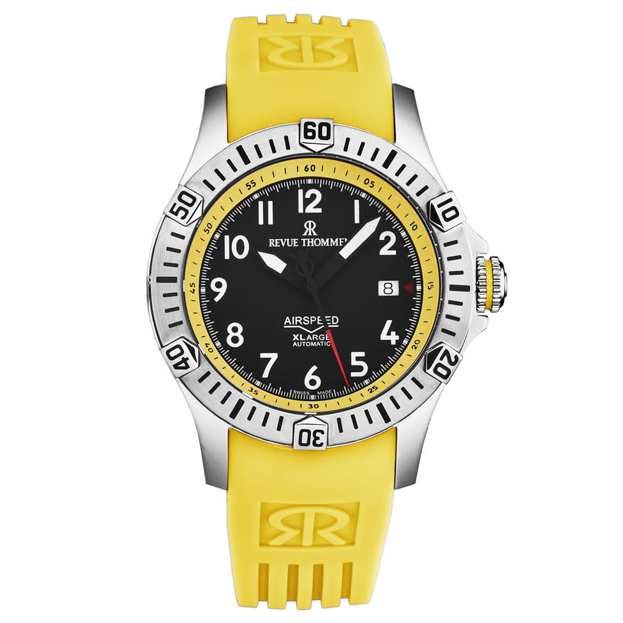 Revue Thommen Air speed Automatic Black Dial Mens Watch 160704738 1025$
