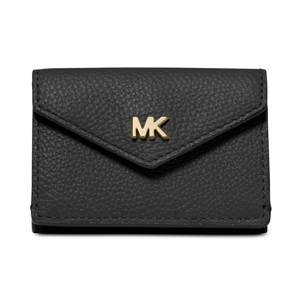 michael kors black pebbled leather wallet