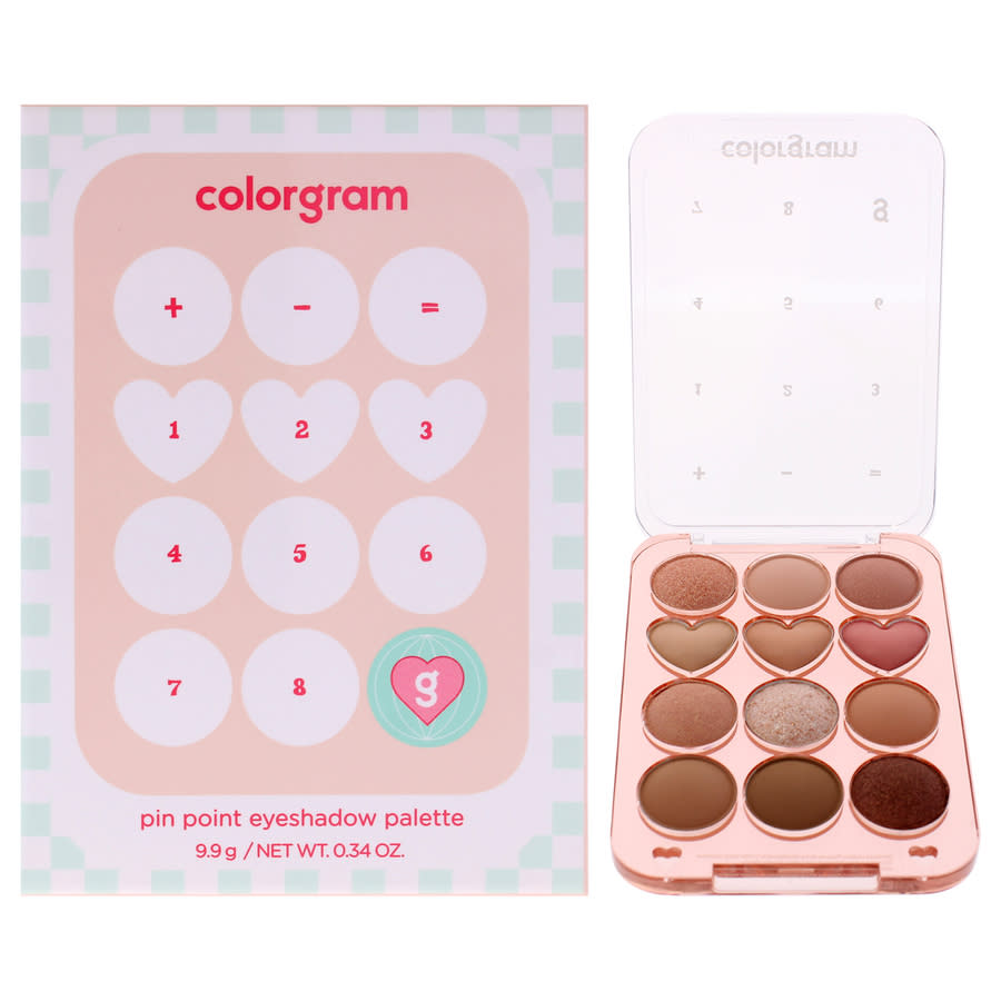Colorgram Ladies Pin Point Eyeshadow Palette 0.34 01 Peach Plus Coral Makeup 8809469473927