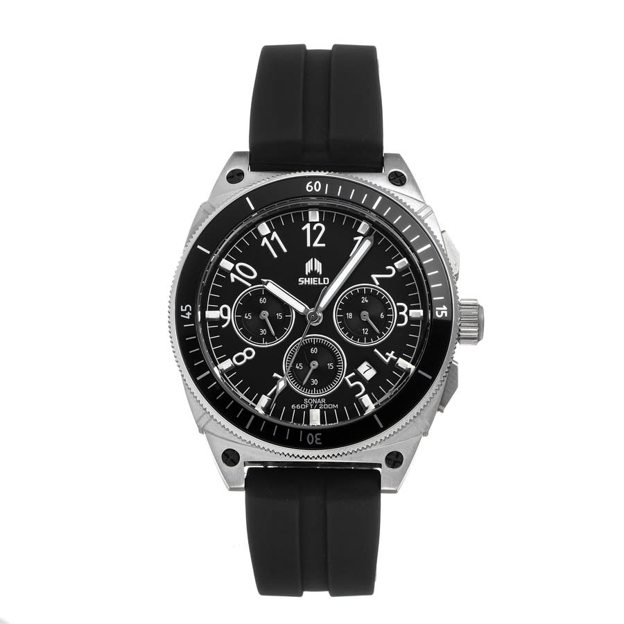 Shield Sonar Black Dial Mens Watch SLDSH113-1