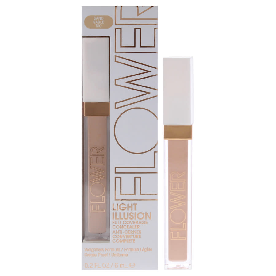 Flower Beauty Ladies Light Illusion Full Coverage Concealer 0.2 Oz M0 Sand Makeup 840797138025