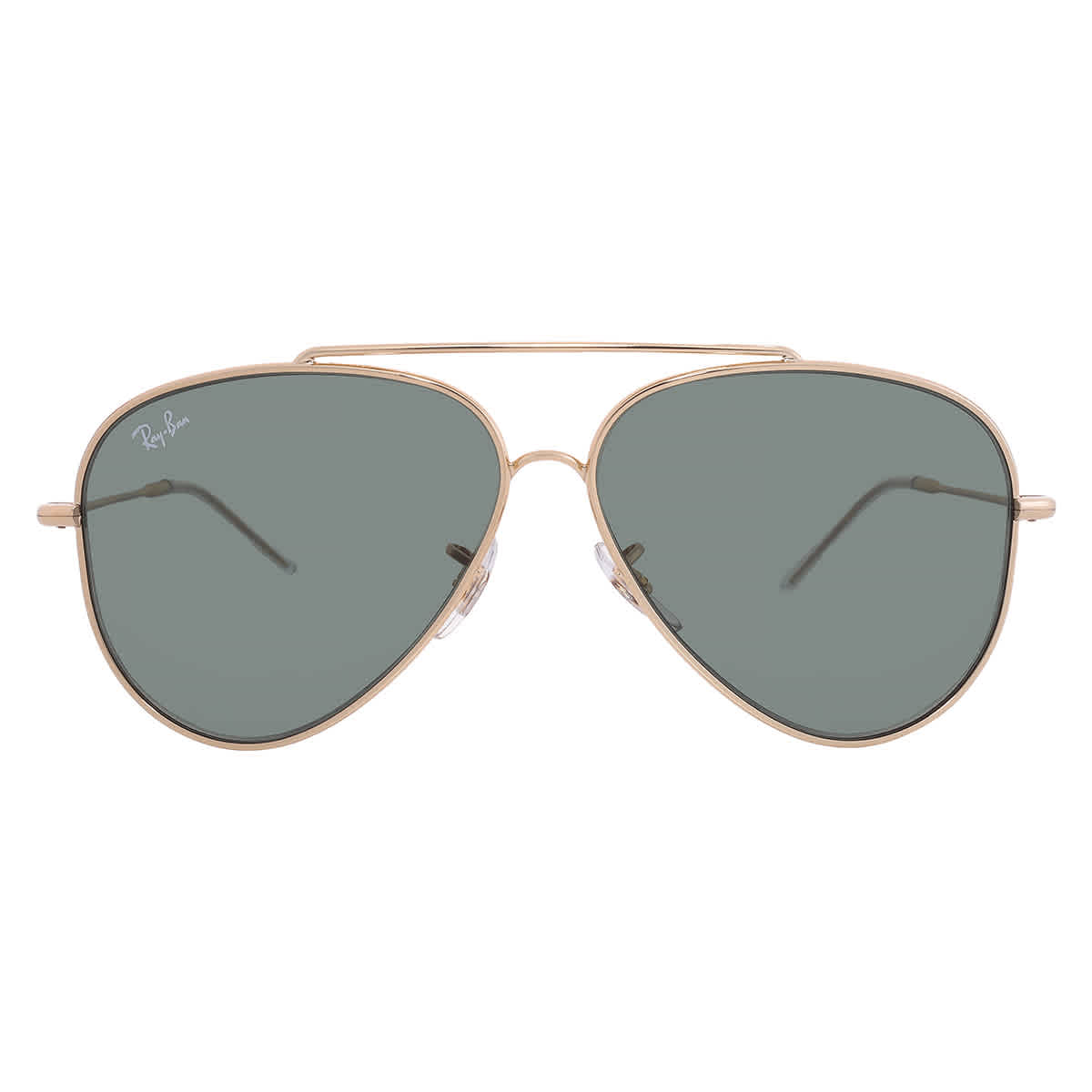 Ray-Ban Aviator Reverse Classic RBR0101S Sunglasses - Polished Gold/Green Classic G-15 - Large