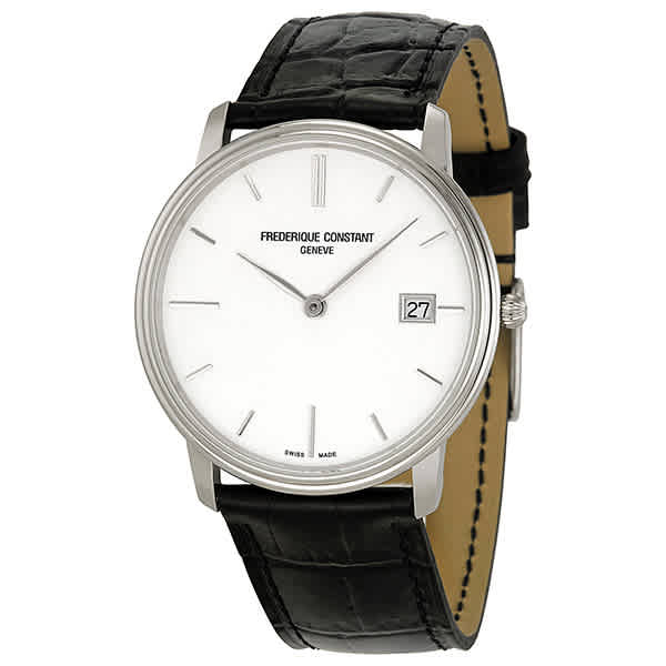 Frederique Constant Slim Line White Dial Unisex Watch FC-220NW4S6 647$