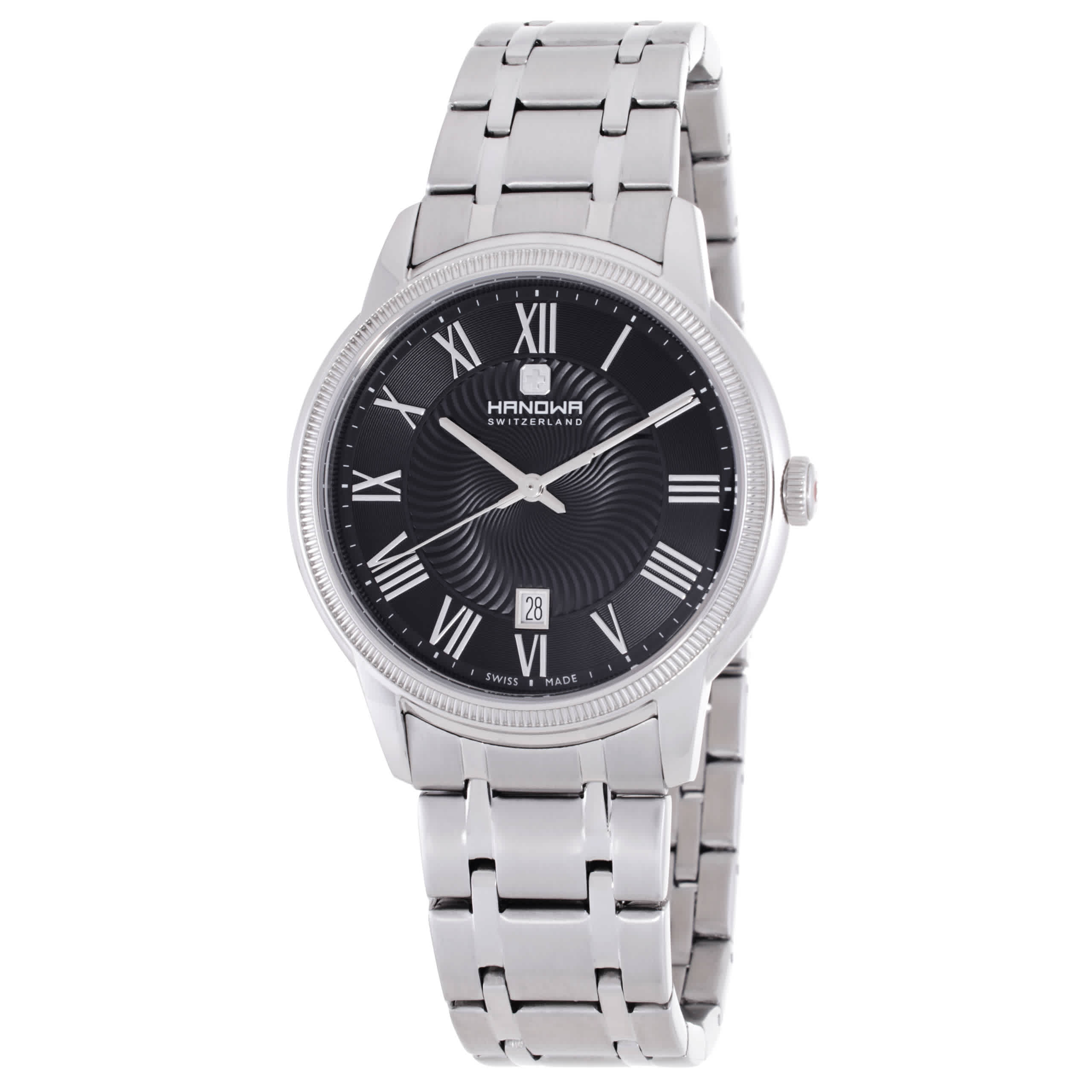 Hanowa Salvan Quartz Black Dial Mens Watch HAWGH0002804