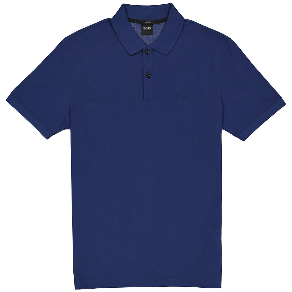 Hugo Boss Mens Blue Regular-fit Polo Shirt In Pima-cotton Pique | ModeSens