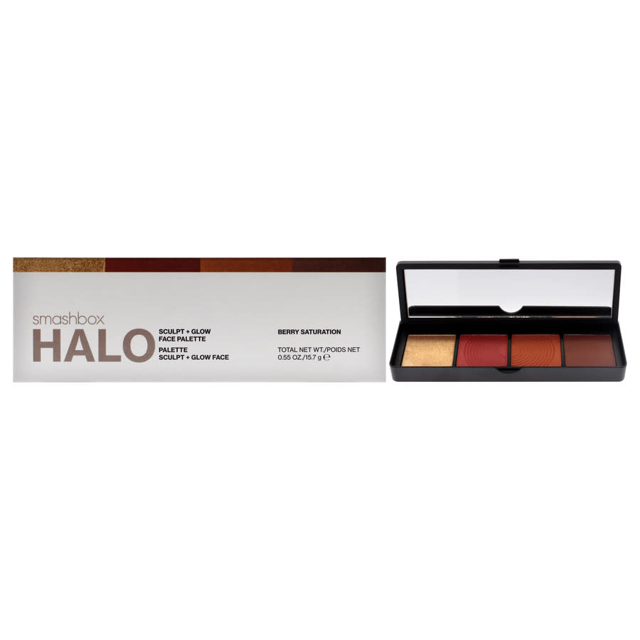 Smashbox Ladies Halo Sculpt Plus Glow Face Palette 0.55 oz Berry Saturation Makeup 607710007680
