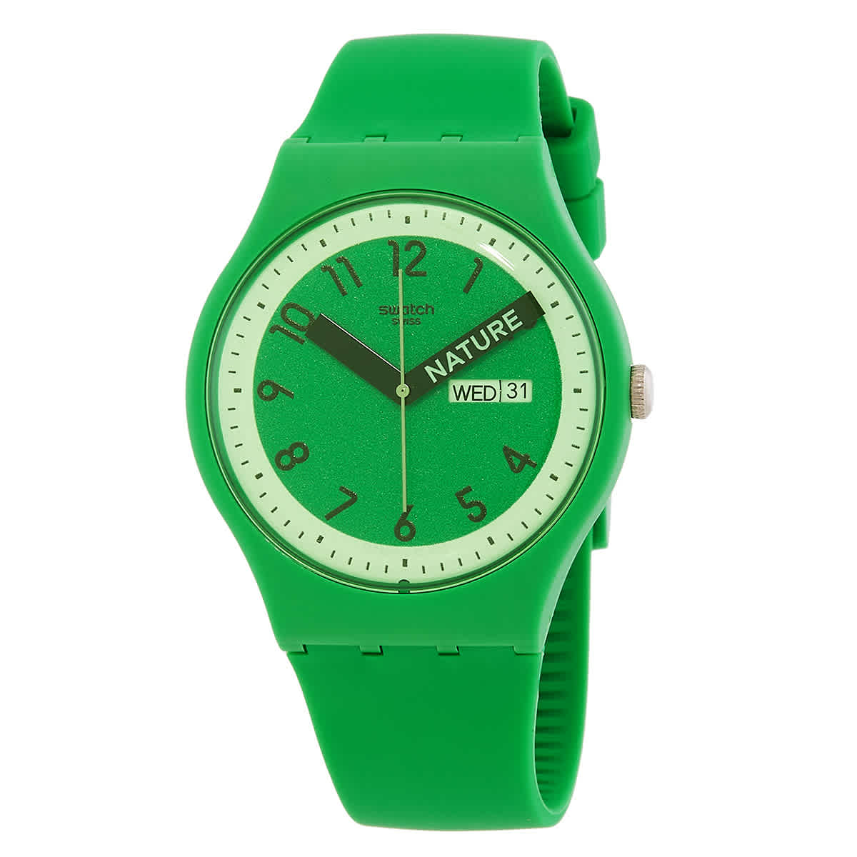 Swatch Pride Quartz Green Dial Unisex Watch SO29G704 $59