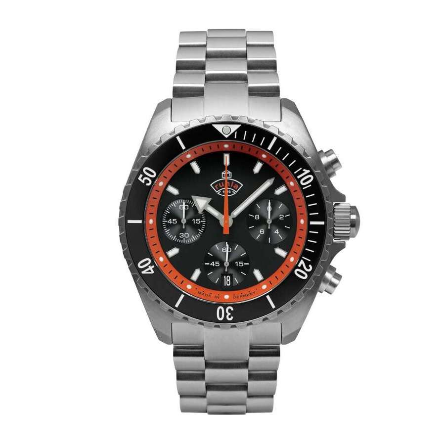 Ruhla Glasbach Cup Black Dial Mens Watch 4970M2