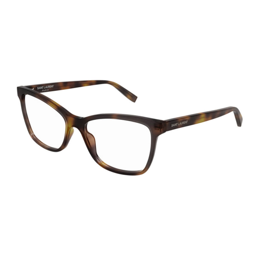 Saint Laurent Ladies Brown Cat Eye Eyeglass Frames SL503 003
