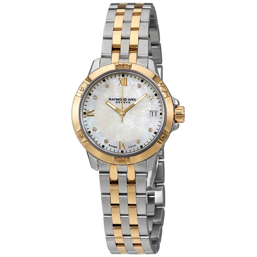 Raymond Weil Tango White Mother of Pearl Diamond Dial Ladies Watch 5960-STP-00995 1150$