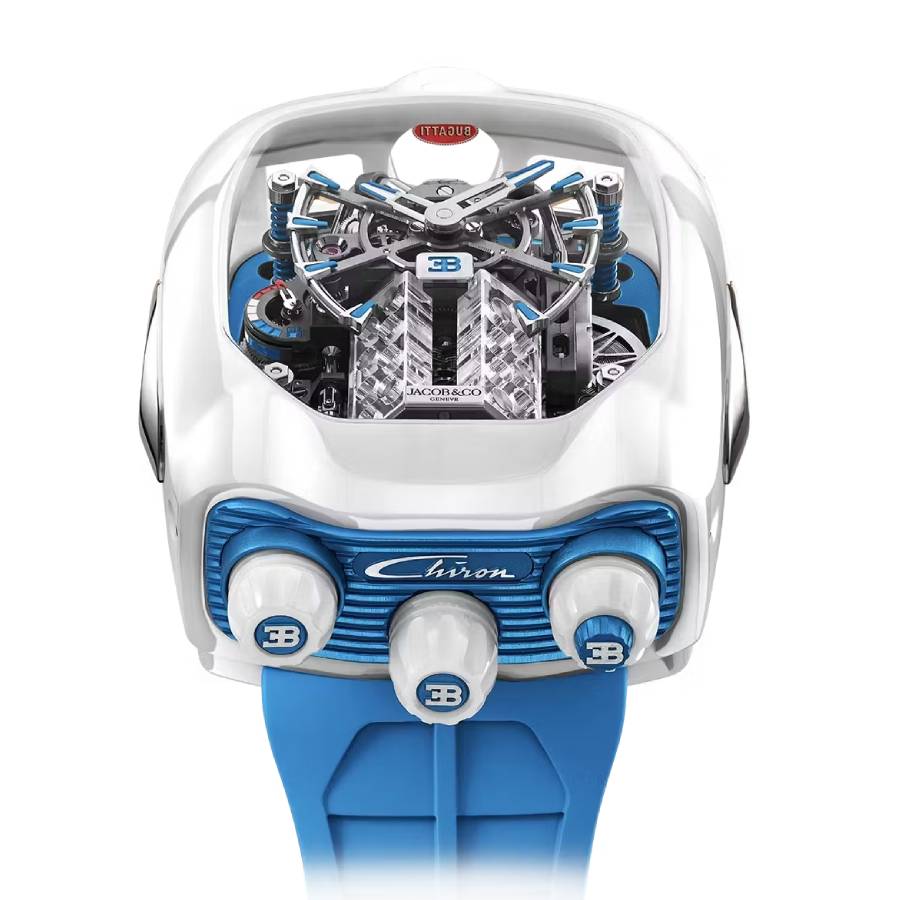 Jacob & Co. Bugatti Chiron Tourbillon Hand Wind Mens Watch BU240.95.AE.AA.A