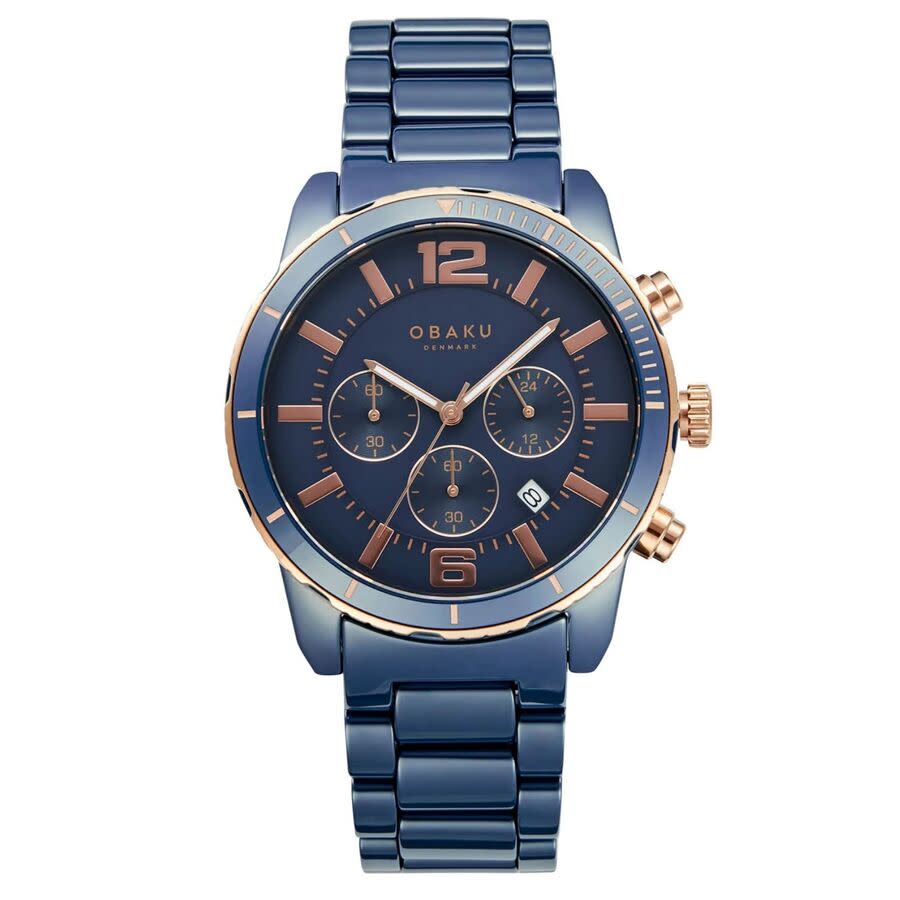 Obaku Falk Blue Dial Mens Watch V278GCSLCL