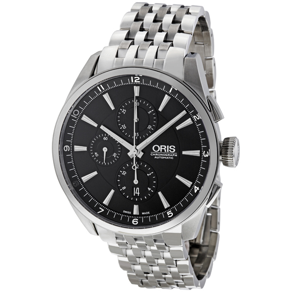 Pre-owned Oris Artix Chronograph Steel Mens Watch 674-7644-4054MB 1495$