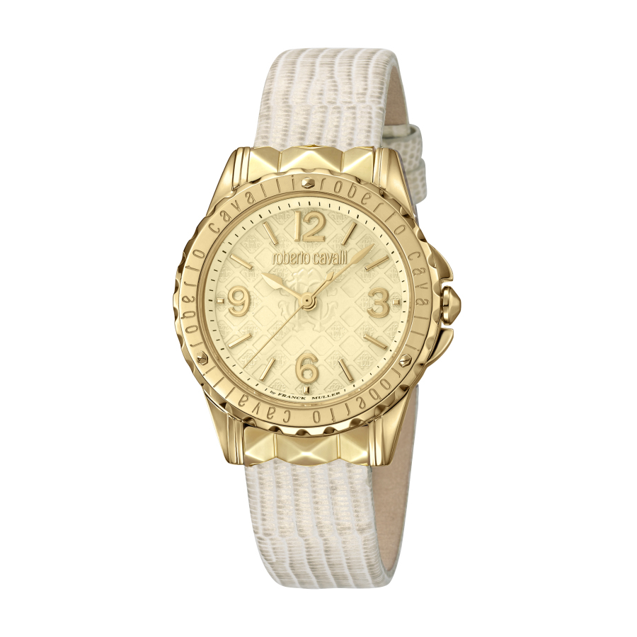 Roberto Cavalli Classic Quartz Champagne Dial Ladies Watch RV1L048L0036 540$
