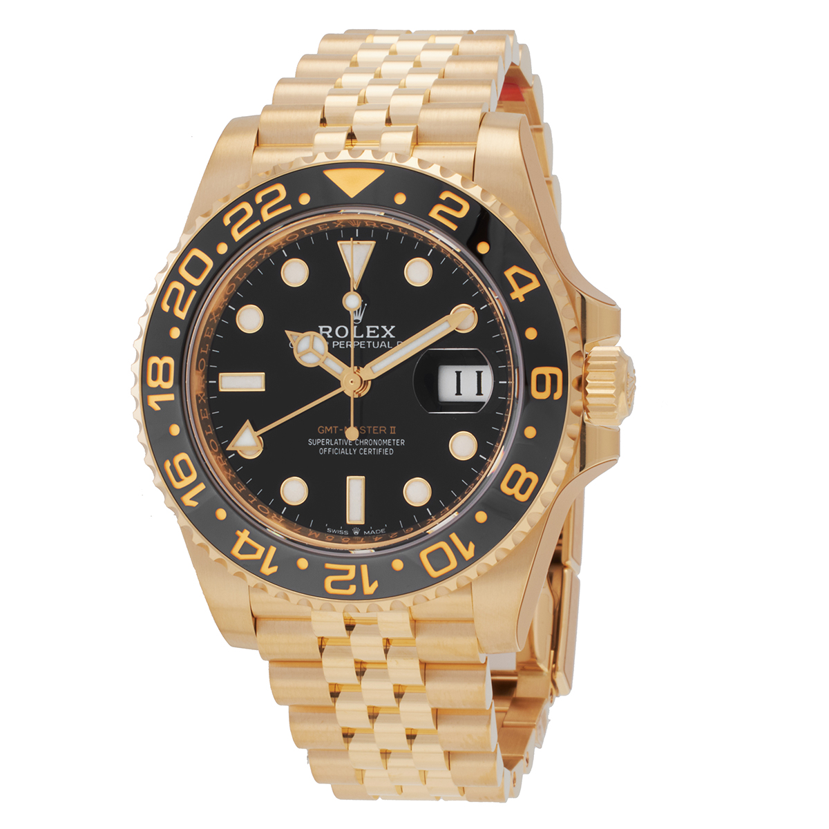 Preowned Rolex GMTMaster II 18kt Yellow Gold Automatic Chronometer Black Dial Mens Watch 126718GRNR0001 Preowned Rolex GMTMaster II 18kt Yellow Gold Automatic Chronometer Black Dial Mens Watch 126718GRNR0001