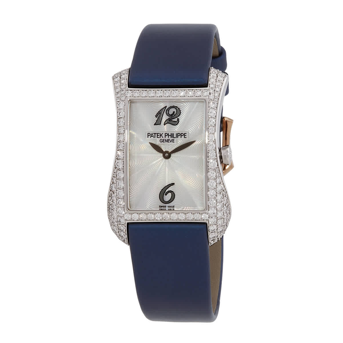 Patek Philippe Gondolo Quartz Diamond Grey Dial Ladies Watch 4972G-001 24950$