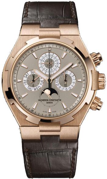 Pre-owned Vacheron Constantin Overseas Chronograph Light Brown Dial Mens Watch 49020000R-9753 71591$