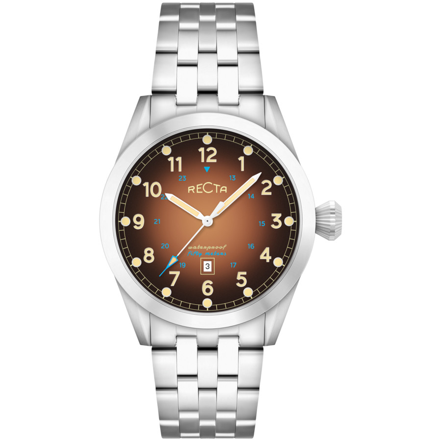 Recta Cavalier Quartz Brown Dial Mens Watch RT-3005-66