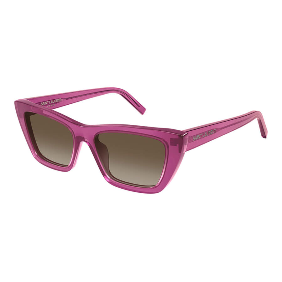 Saint Laurent Ladies Black Cat Eye Sunglasses SL276MICA 061
