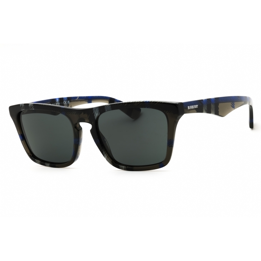 Burberry Man Sunglass BE4434 -  Frame color: Check Lichen, Lens color: Dark Grey